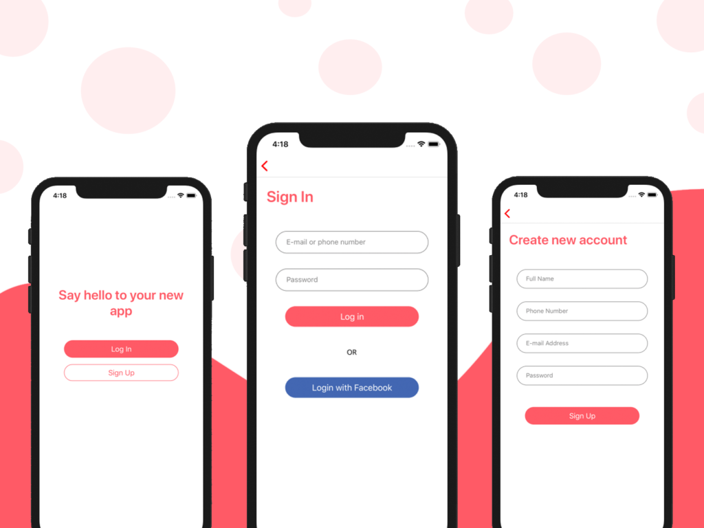 Contoh desain UI mobile-first dengan navigasi minimal dan konten terfokus