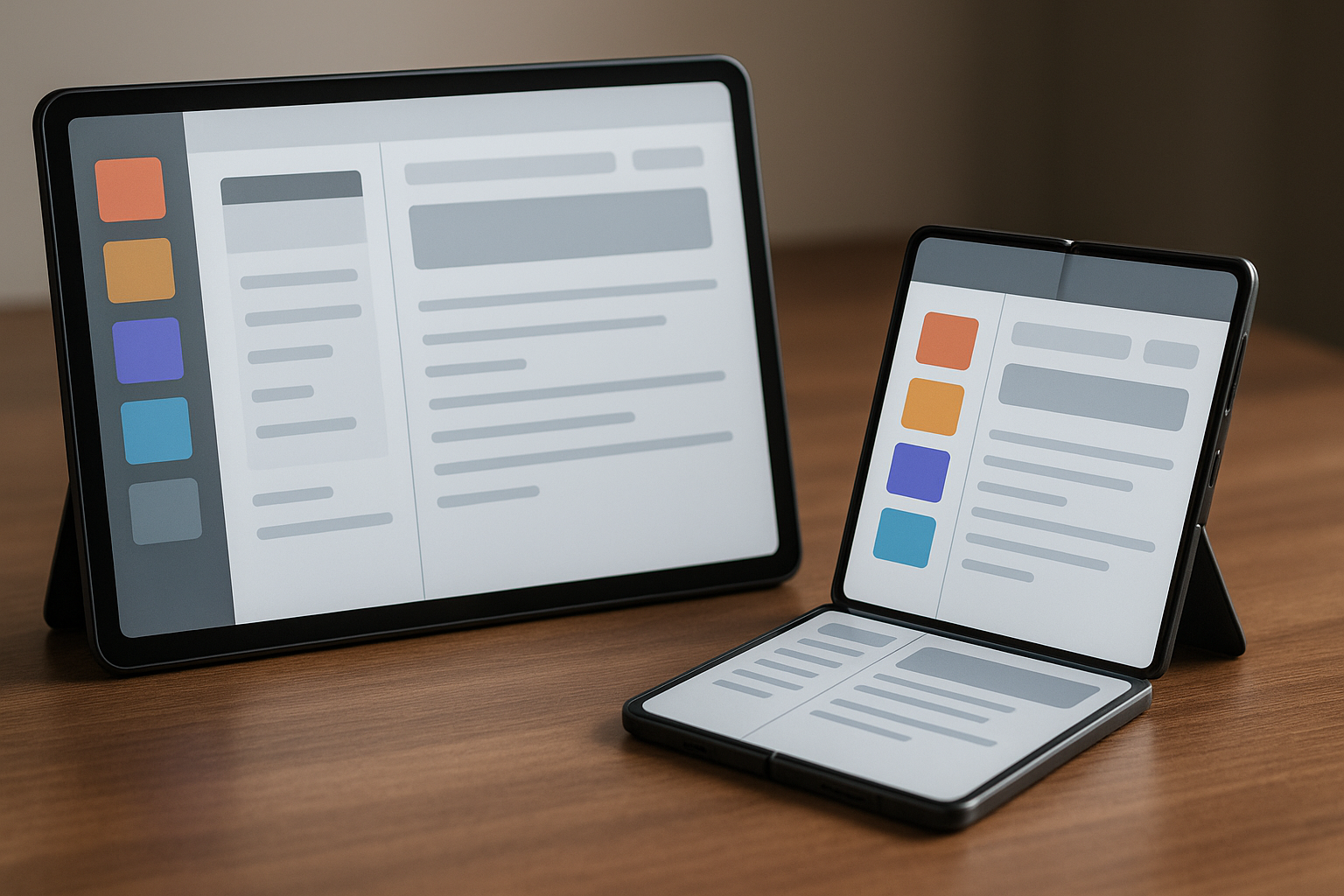 Desain UI Adaptif untuk Tablet & Foldable Devices
