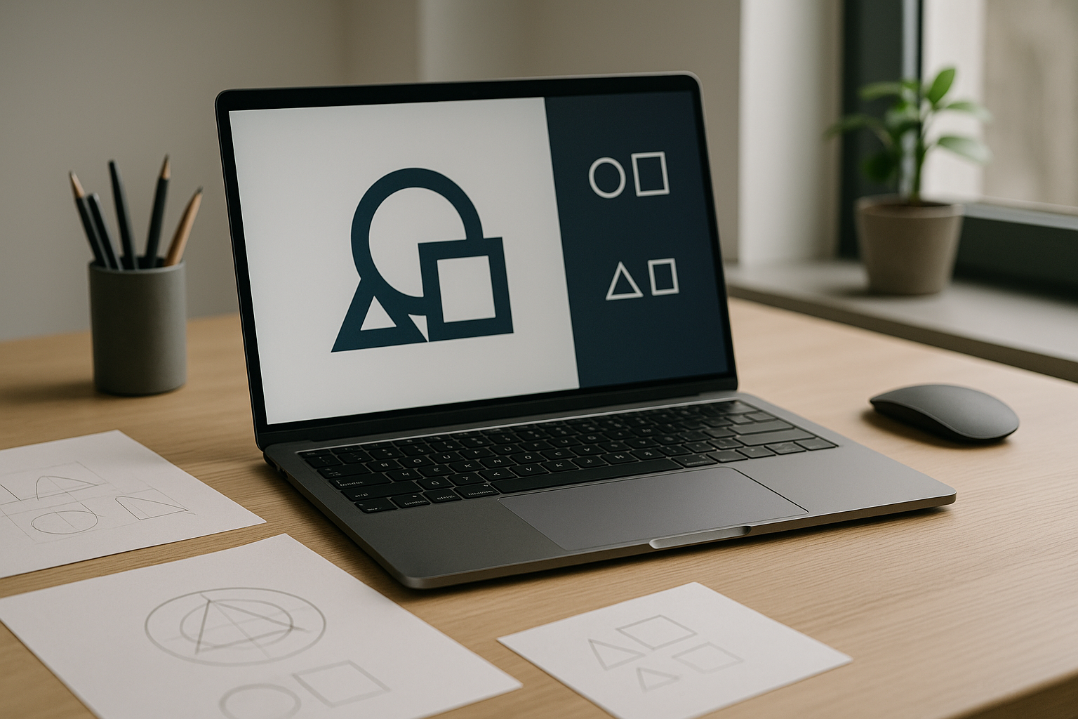 Simbol Geometris dalam Desain Logo Modern 2025